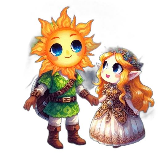 fantasy art, concept art, pixel art, watercolor transparent PNG cut-out