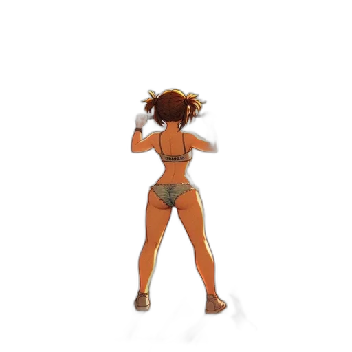 staff, robot, weapon, hair transparent PNG cut-out