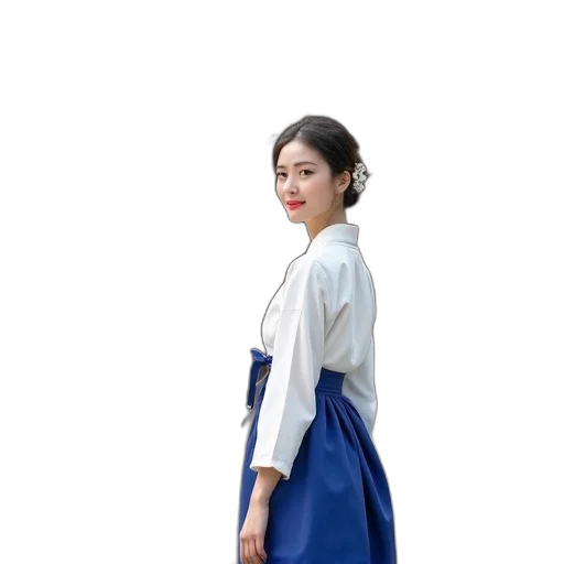 dress, staff, jacket, photorealistic transparent PNG cut-out
