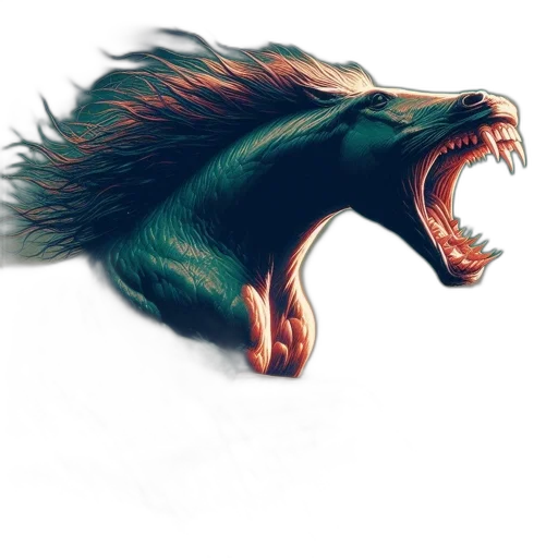 dragon, creature, animal, hair transparent PNG cut-out