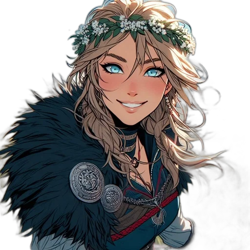 crown, staff, face, fantasy art transparent PNG cut-out
