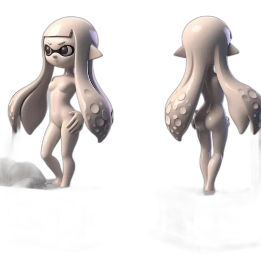 creature, mask, concept art, 3d render transparent PNG cut-out