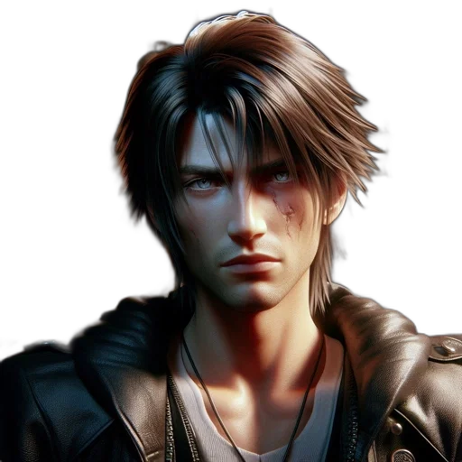 jacket, face, photorealistic, 3d render transparent PNG cut-out