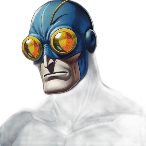 mask, robot, face, comic book art transparent PNG cut-out