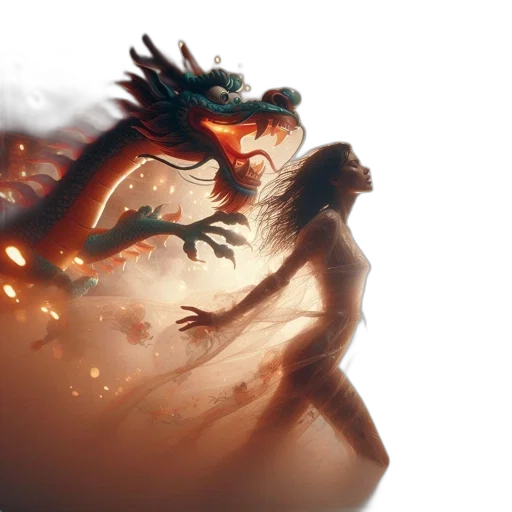 dragon, creature, concept art, fantasy art transparent PNG cut-out