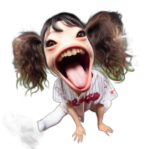 creature, face, animal, hair transparent PNG cut-out
