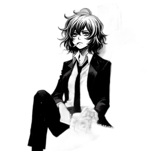 staff, jacket, mask, robot transparent PNG cut-out