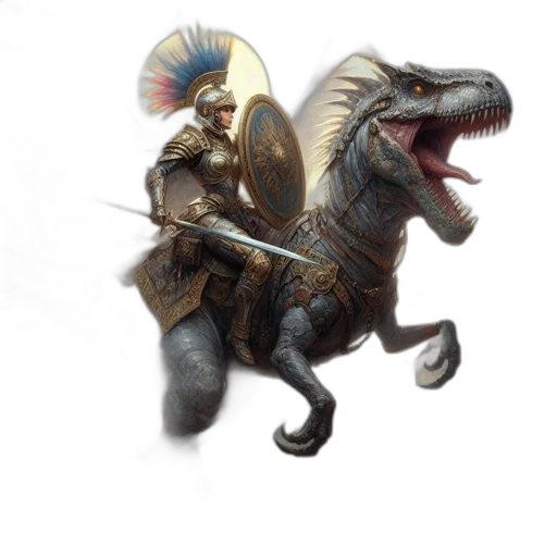 dragon, creature, animal, sword transparent PNG cut-out