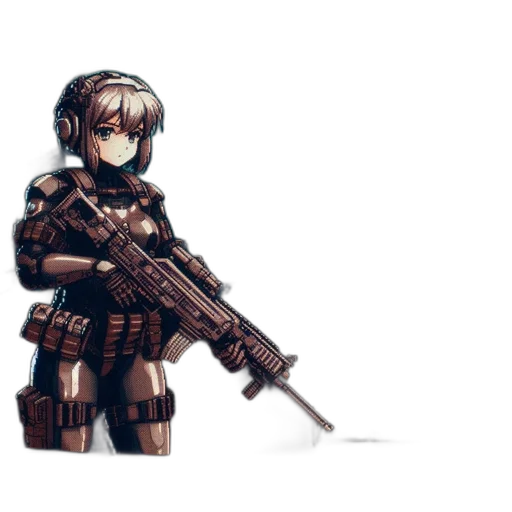 weapon, robot, cyberpunk, concept art transparent PNG cut-out