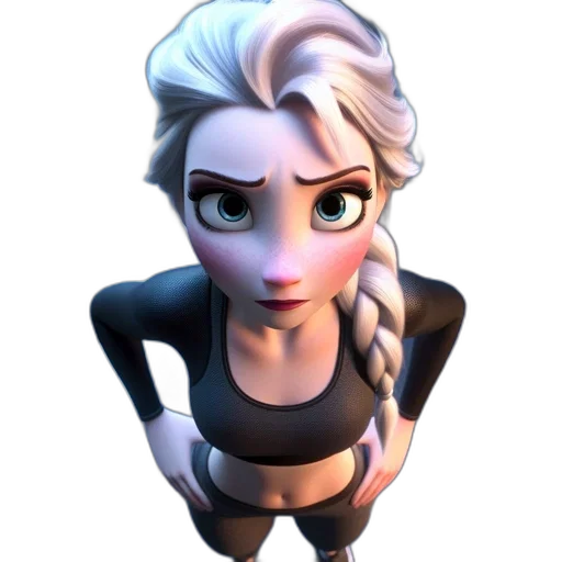 staff, face, robot, 3d render transparent PNG cut-out