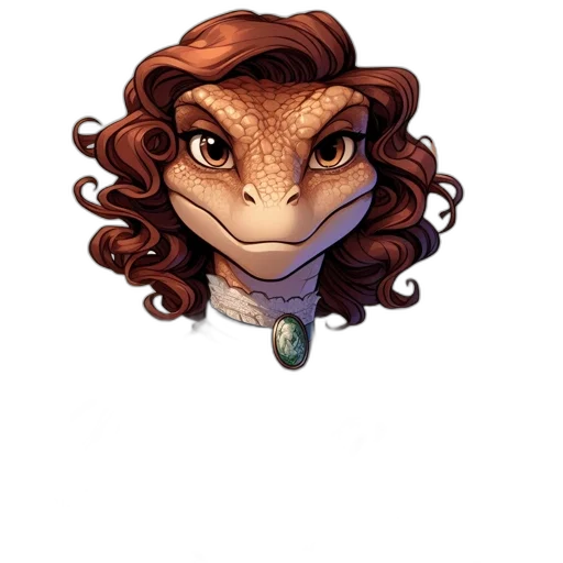 dragon, staff, face, creature transparent PNG cut-out
