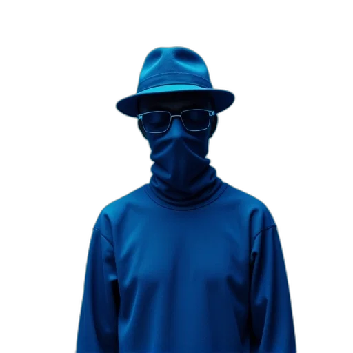 jacket, mask, hat, face transparent PNG cut-out