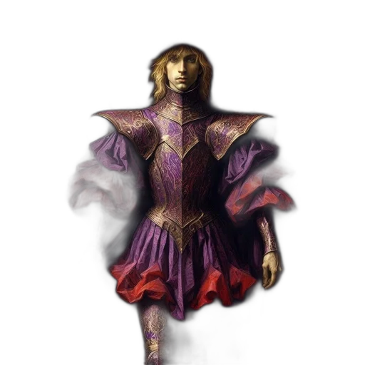 dress, staff, mask, crown transparent PNG cut-out