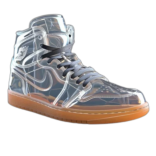 shoes, 3d render, clear, transparent transparent PNG cut-out