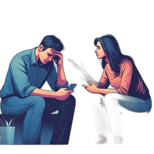 concept art, comic book art, two, individuals transparent PNG cut-out