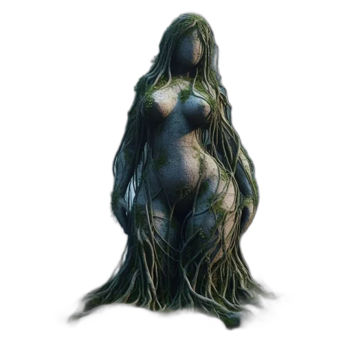 dress, hair, creature, animal transparent PNG cut-out