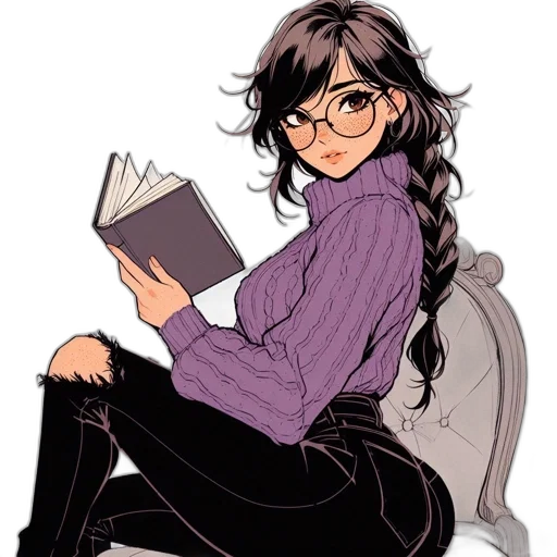 staff, comic book art, anime, cartoon transparent PNG cut-out