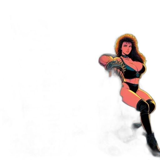 comic book art, concept art, fantasy art, pixel art transparent PNG cut-out