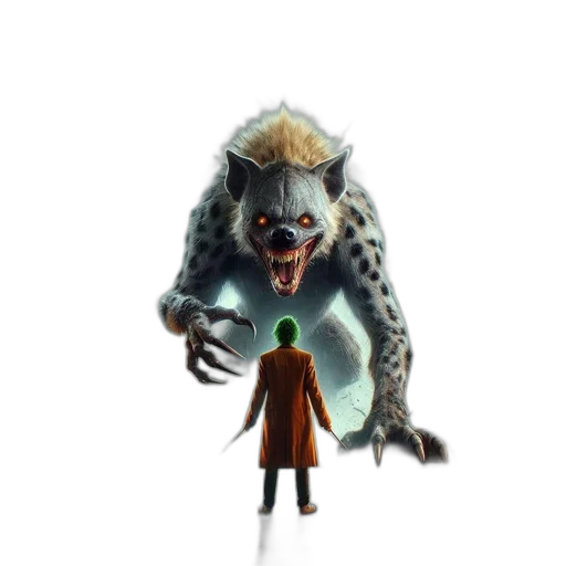 creature, animal, staff, jacket transparent PNG cut-out