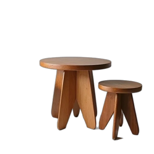 furniture, 3d render, earth tones, small transparent PNG cut-out
