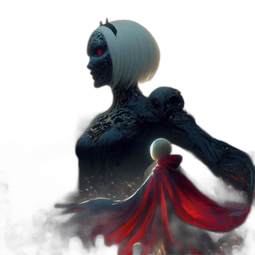 mask, dress, robot, creature transparent PNG cut-out