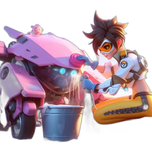 robot, weapon, concept art, 3d render transparent PNG cut-out