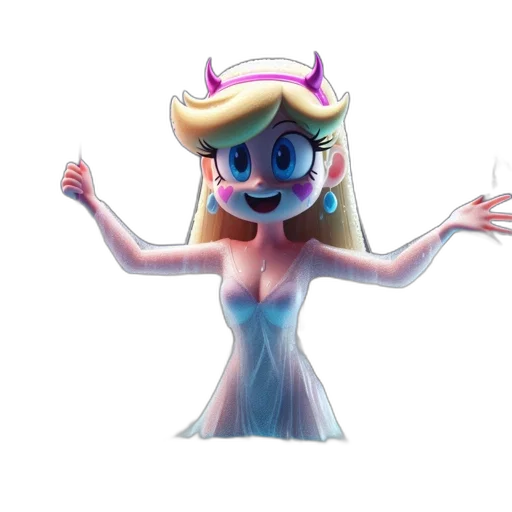 dress, crown, creature, robot transparent PNG cut-out
