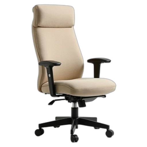 furniture, 3d render, beige, fabric transparent PNG cut-out