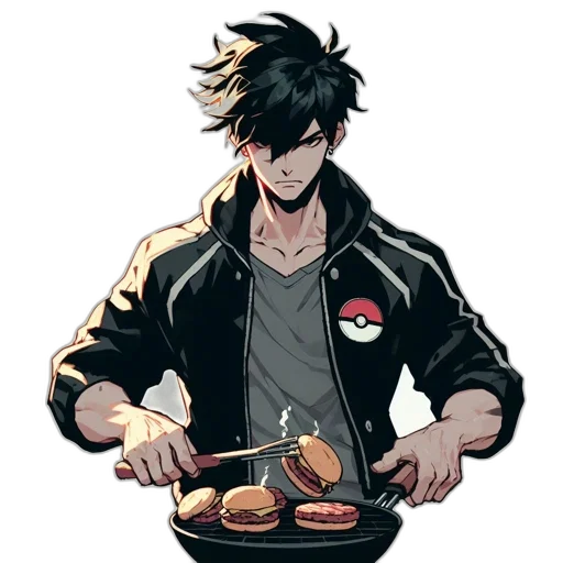 food, jacket, staff, weapon transparent PNG cut-out