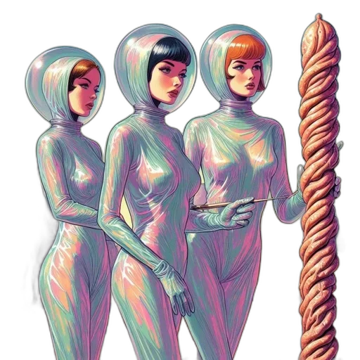 staff, robot, concept art, comic book art transparent PNG cut-out