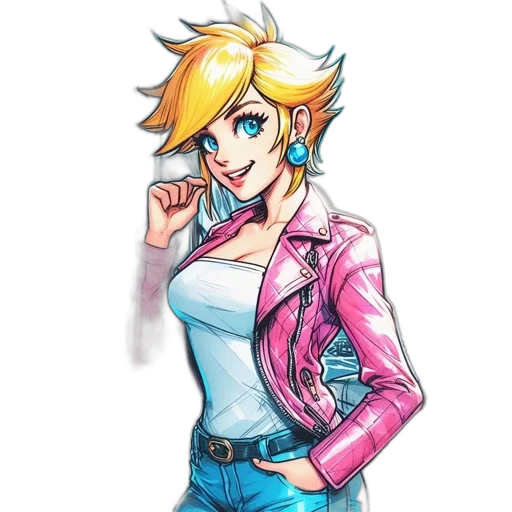 jacket, dress, staff, weapon transparent PNG cut-out