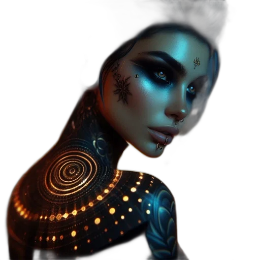 jewelry, mask, robot, face transparent PNG cut-out