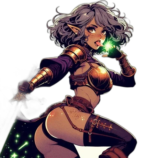 staff, fantasy art, comic book art, concept art transparent PNG cut-out