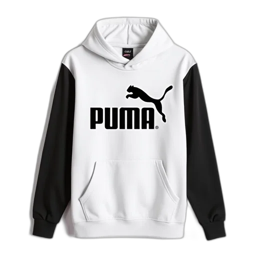 white, hoodie, black, sleeves transparent PNG cut-out