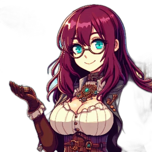 dress, staff, weapon, crown transparent PNG cut-out