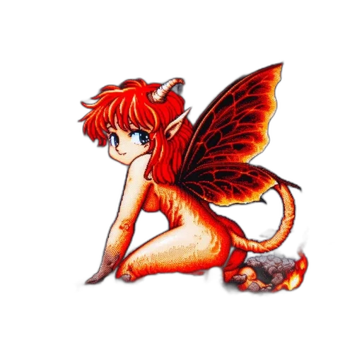 dragon, creature, animal, pixel art transparent PNG cut-out