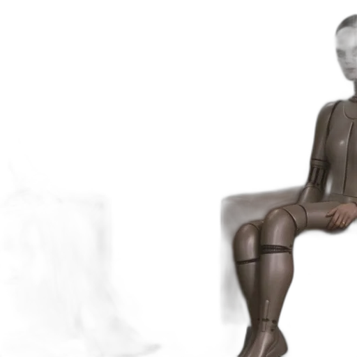 robot, furniture, staff, creature transparent PNG cut-out