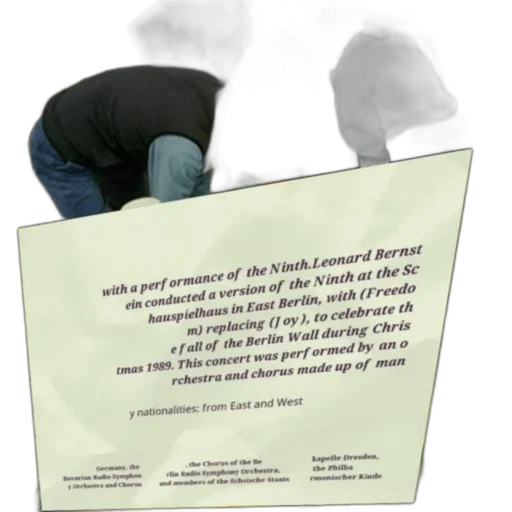 poster, performance, ninth, symphony transparent PNG cut-out