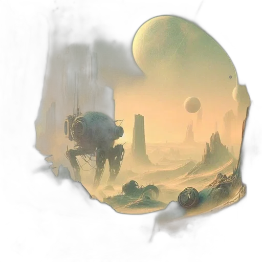 mask, robot, creature, concept art transparent PNG cut-out