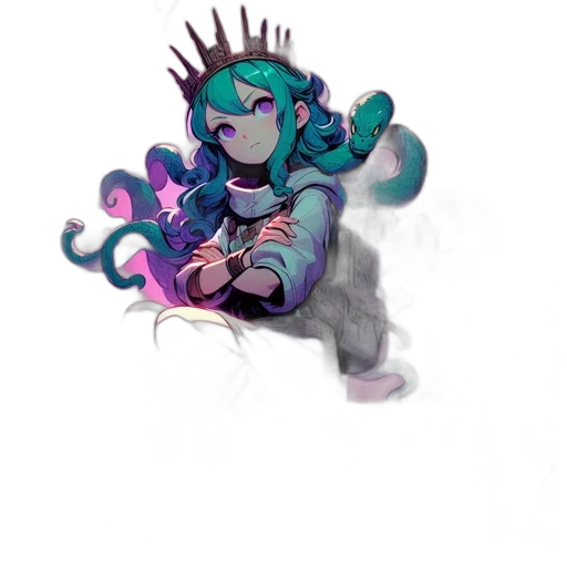 staff, crown, creature, weapon transparent PNG cut-out