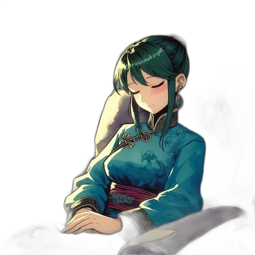 dress, mask, staff, weapon transparent PNG cut-out