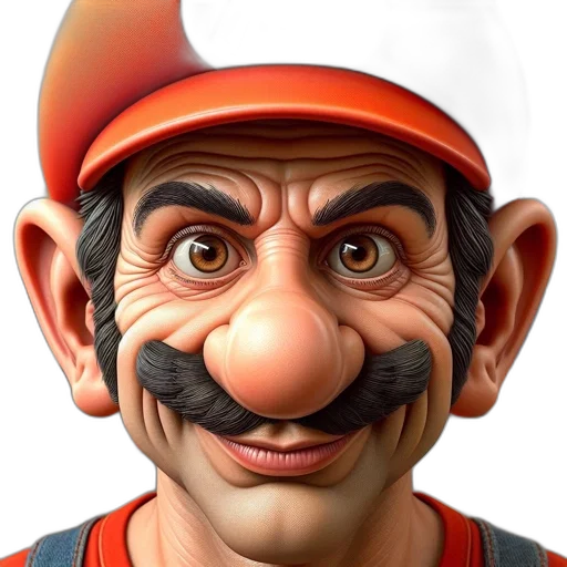 face, mask, hat, staff transparent PNG cut-out