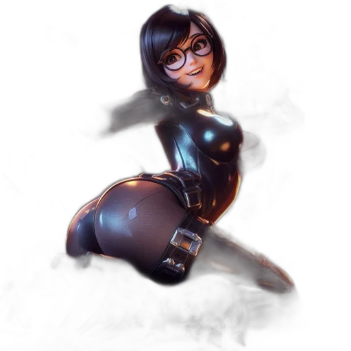 dress, robot, staff, concept art transparent PNG cut-out