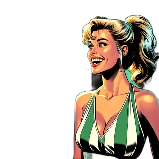 comic book art, cartoon, concept art, photorealistic transparent PNG cut-out