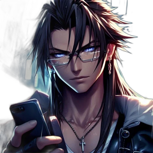 anime, comic book art, cyberpunk, concept art transparent PNG cut-out