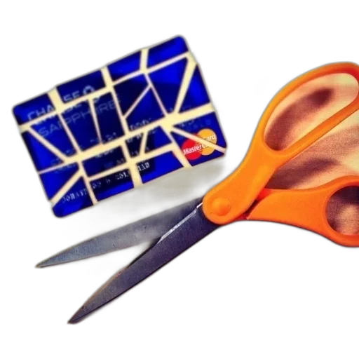 weapon, pair, orange, scissors transparent PNG cut-out