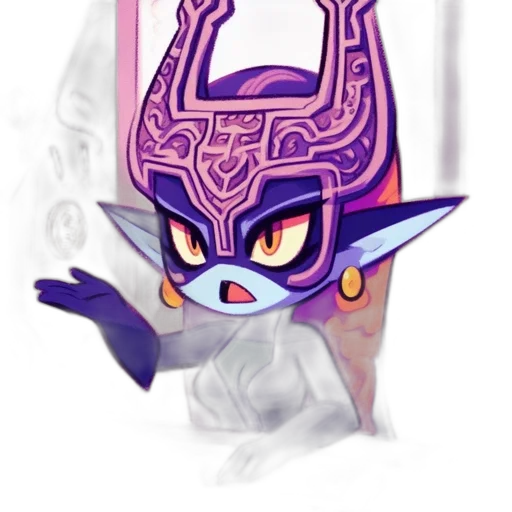 mask, dragon, staff, crown transparent PNG cut-out