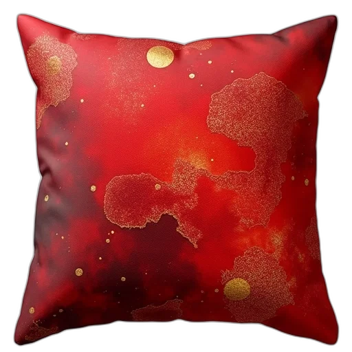 photorealistic, outer space, red, gold transparent PNG cut-out
