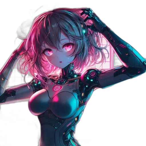 robot, mask, weapon, dress transparent PNG cut-out