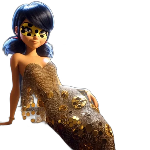 dress, concept art, 3d render, fantasy art transparent PNG cut-out